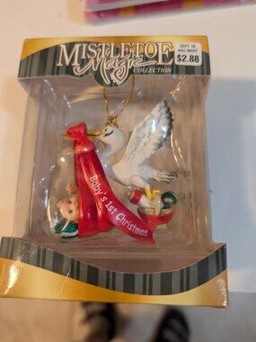 Vintage Mistletoe Magic Collection Christmas ornament, NWT